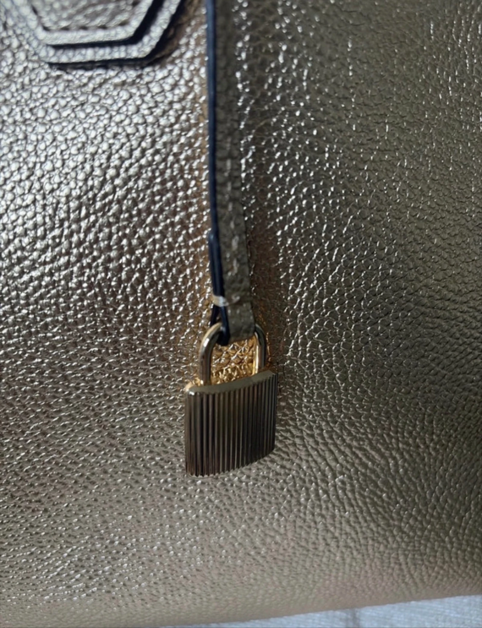 Michael Kors tas van gemêleerd goudkleurig leer – Uitstekende staat – Schouderband + dust bag – photo 14